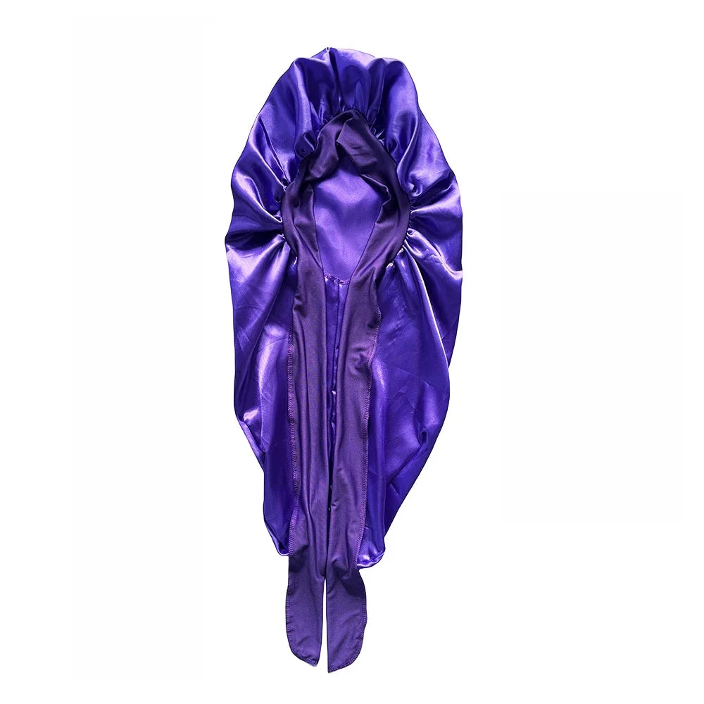 Extra Large Satin Sleep Bonnet for Curly Hair, Dreadlocks, and Braids
