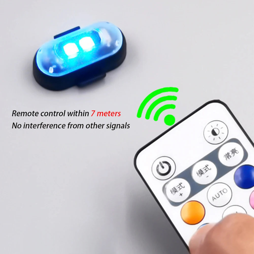 RGB LED Strobe Light with Remote Control for Vehicles and Drones