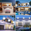 Solar-Powered LED Flood Light with Motion Sensor and Remote Control