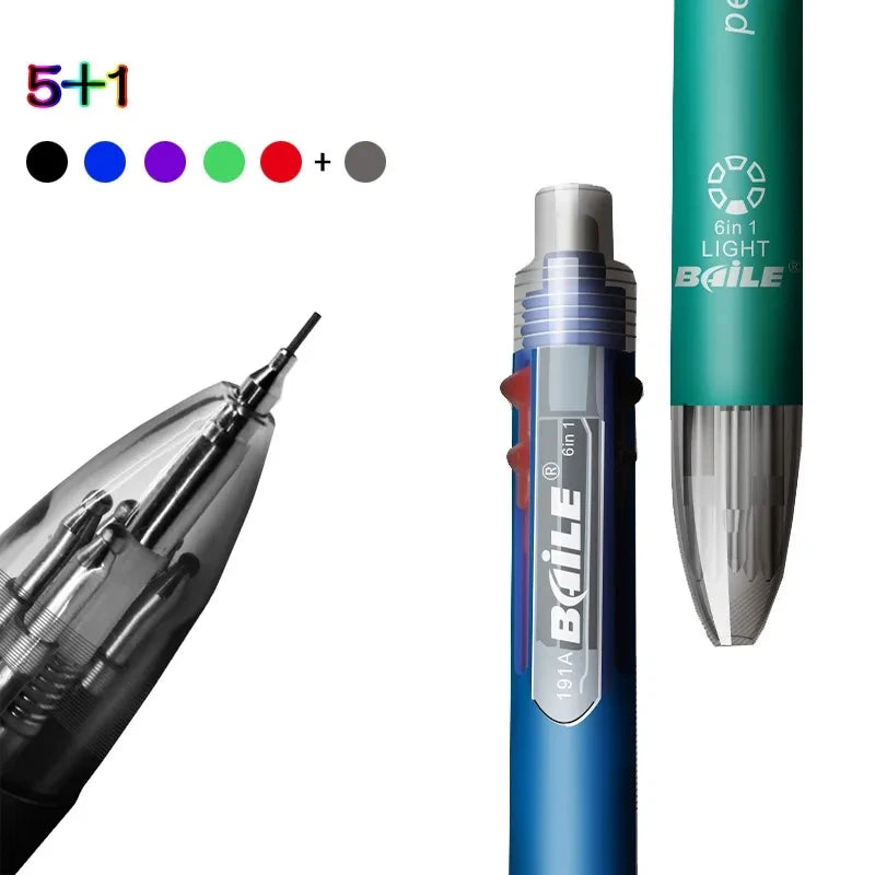 Set de 6 Bolígrafos Multicolor