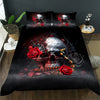 Gothic Skull & Damask Comforter Cover Set
