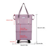 Collapsible Wheeled Duffle Bag with Dry-Wet Separation