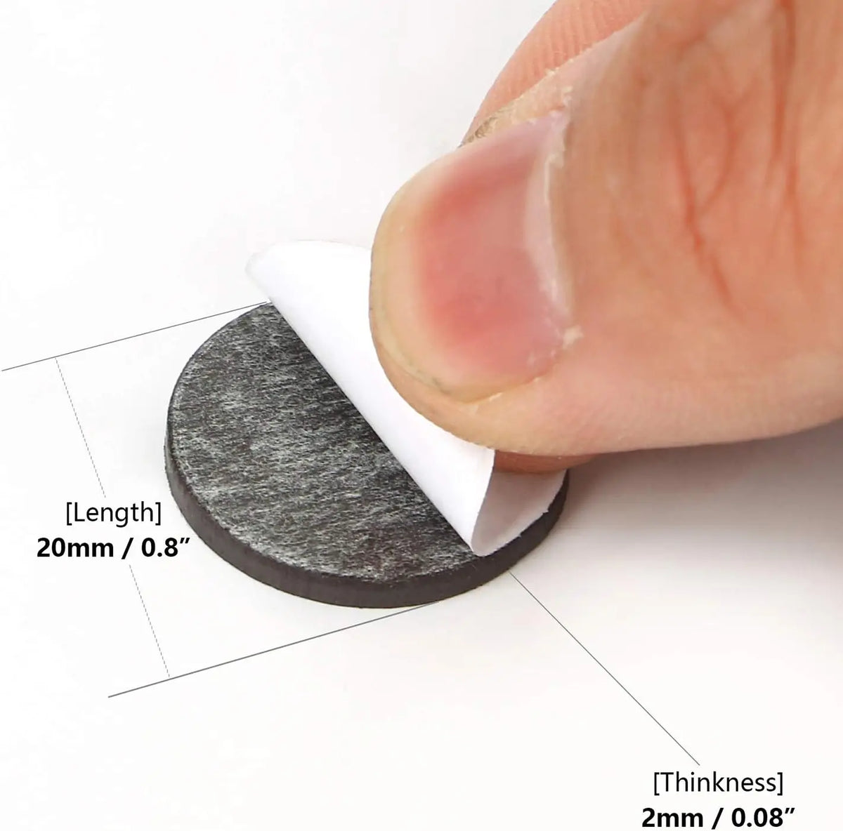 Self-Adhesive Round Magnet Dots for Crafts, Organization & Display