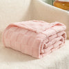 Lilac Checkered Fleece Throw Blanket – Soft & Cozy