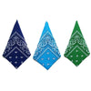 Paisley Bandana Square Scarf – 55cm Cotton Blend for Men and Women