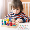 Montessori Wooden Color & Shape Matching Puzzle for Toddlers