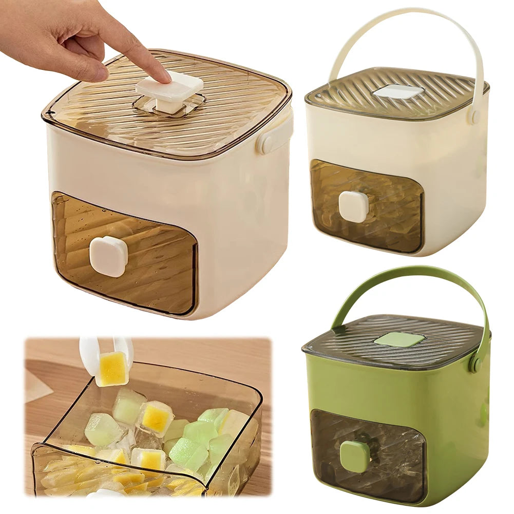 Portable Countertop Ice Maker with Storage Drawer