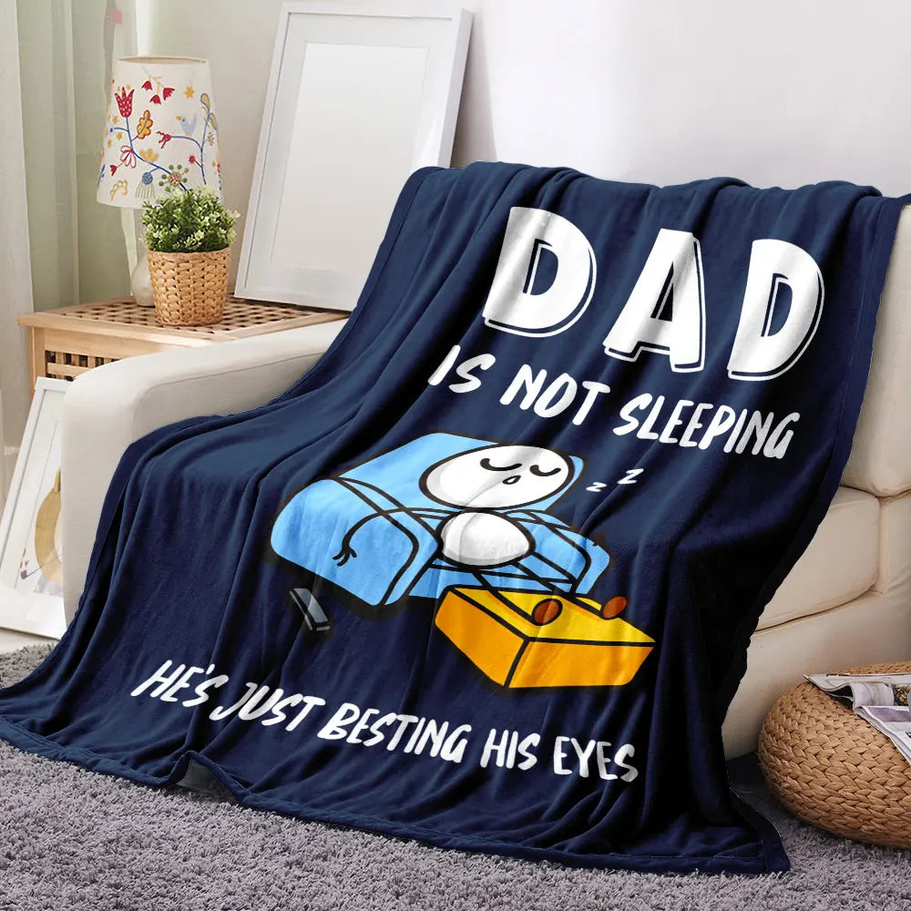 Funny Cartoon Dad Blanket