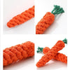 Carrot-Shaped Cotton Rope Dog Toy