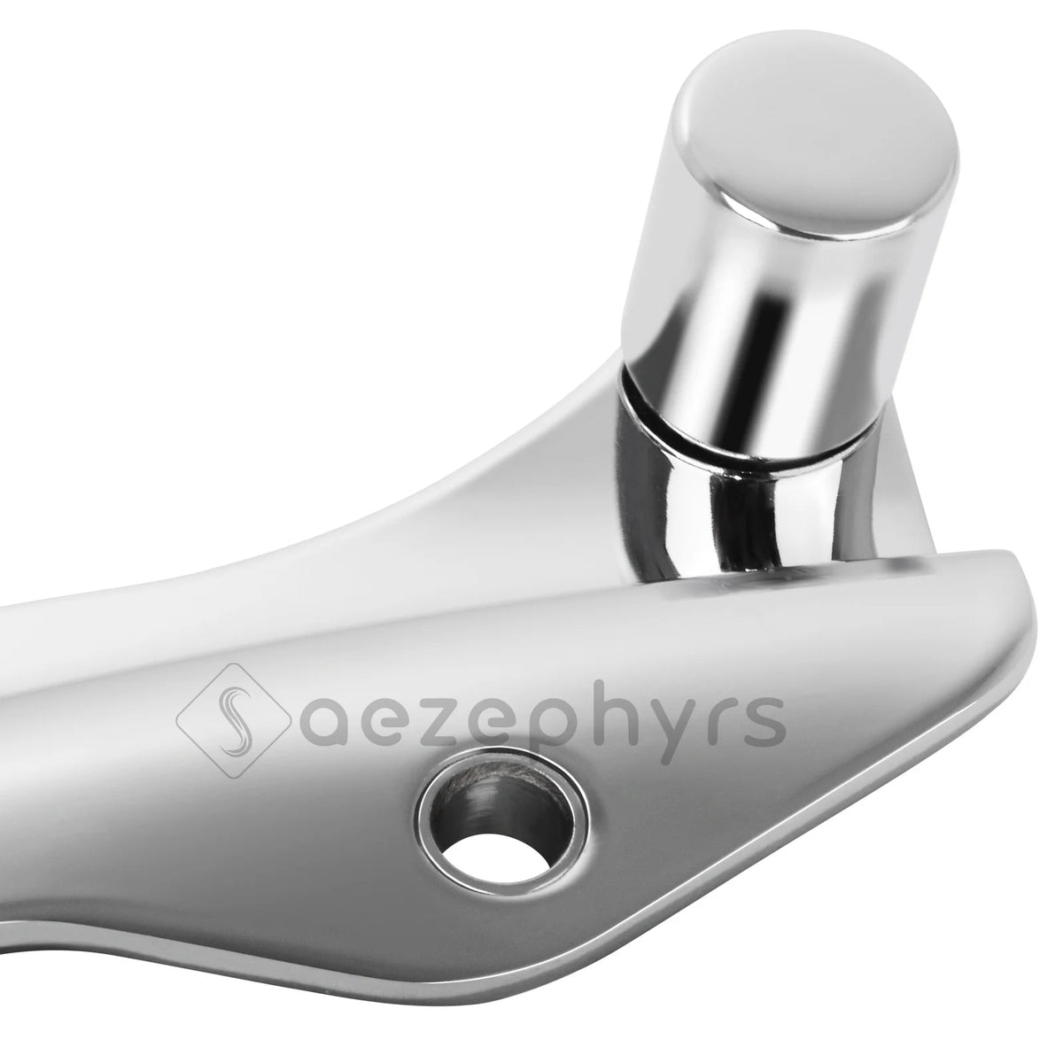 Silver magnetic docking hardware cover kit with a cylindrical knob and a flat mounting plate.