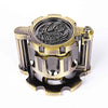 Golden Metal Revolver Dice Set for Tabletop RPGs