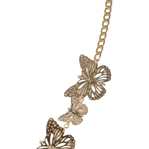 Vintage Butterfly Waist Chain with Tassel Detail