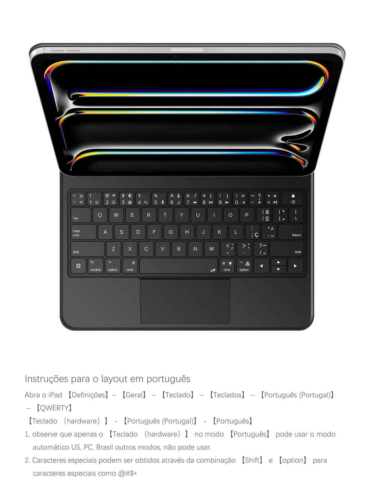 Magnetic Pogo Pin Keyboard Case for iPad Pro & Air