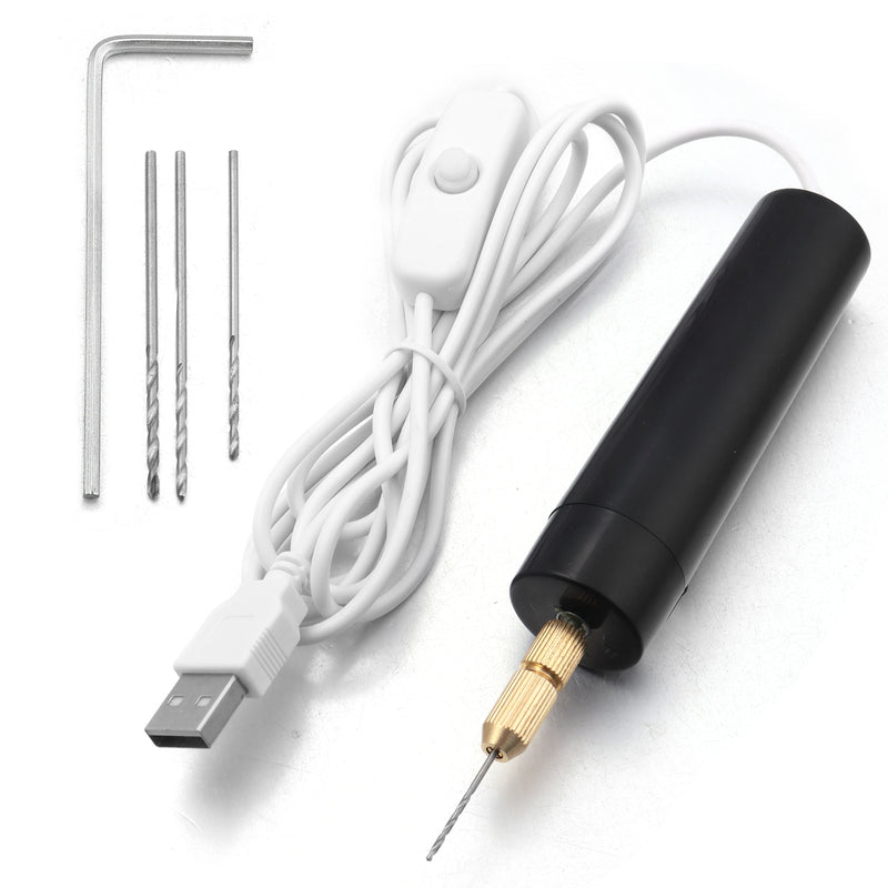 Taladro eléctrico mini USB para manualidades de precisión