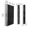 Skull Print Stainless Steel Credit Card Holder Wallet