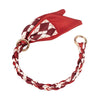 Decorative Silk Scarf Bag Chain with Detachable Bow