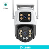 Tri-Lens PTZ WiFi Security Camera with Auto-Tracking