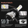 Ultra-Bright LED Headlight Bulbs with Cooling Fan (6000K)