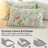 Botanical Leaf Print Duvet Cover Set with Pillowcases