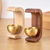 Cloche de Porte en Bois Magnétique