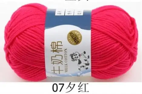 Milk Cotton Crochet Yarn – Soft, Durable Knitting Thread in 91 Colors