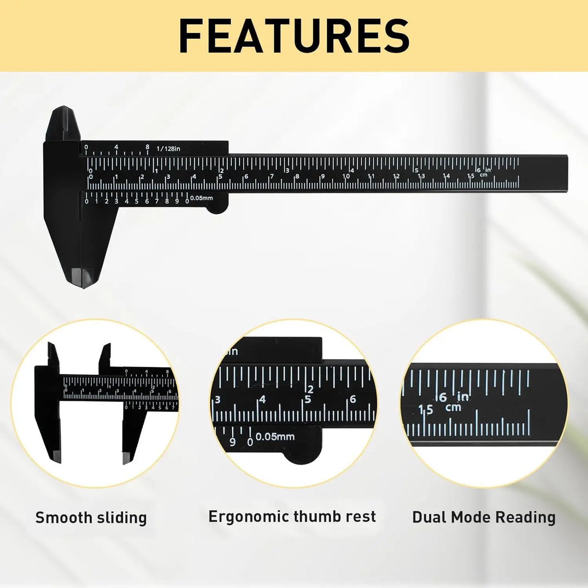Portable Mini Vernier Caliper with Dual Scale
