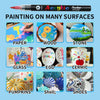 Acrylic Paint Markers with Brush Tip - 36 Color Set
