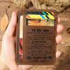 Genuine Leather Slim Card Wallet for Men – Personalized Gift from Dad
