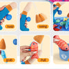 Montessori Cloth Fishing Game with Stacking Cups & Counting Set