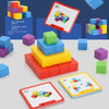 Montessori Rainbow Stacking Blocks for Kids | Spatial Thinking & Math Learning Toy