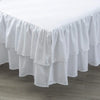 Two-Layer Ruffled Crib Bed Skirt for Standard and Toddler Beds