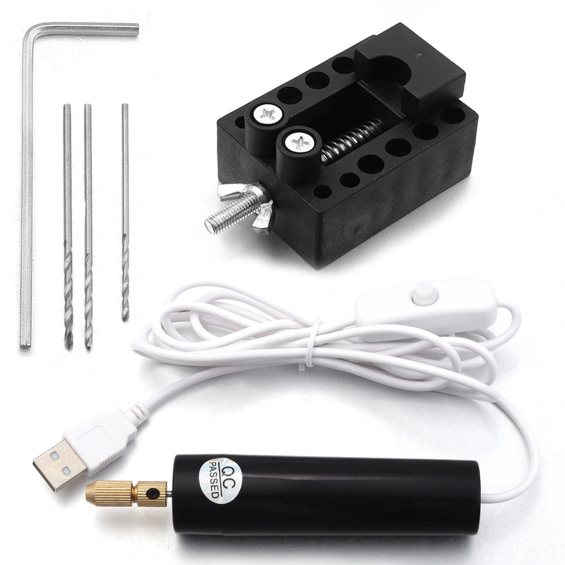Taladro eléctrico mini USB para manualidades de precisión