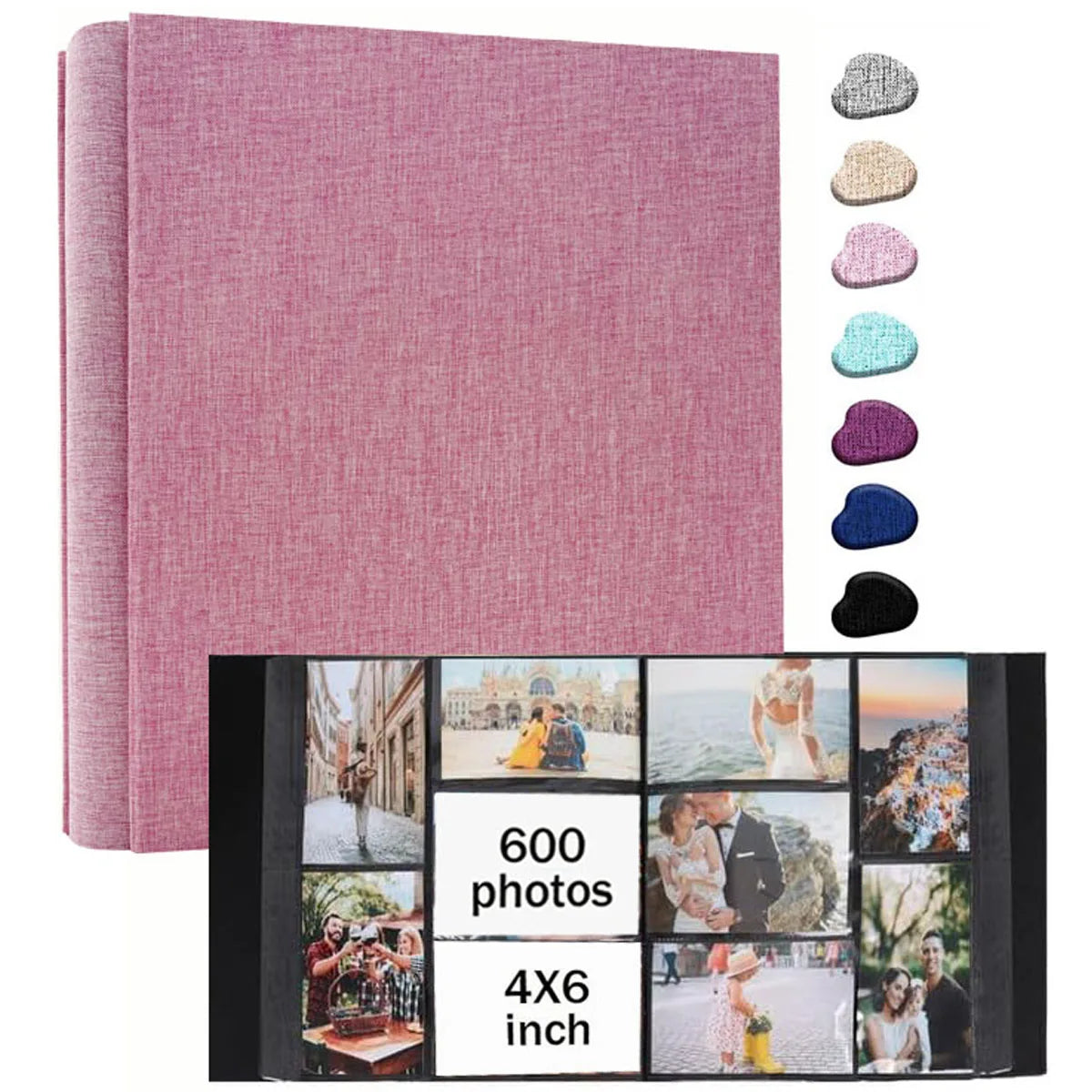 Linen Photo Album with 4x6 Sleeves