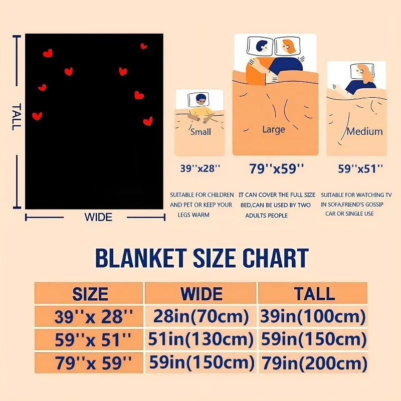 American Flag Print Throw Blanket