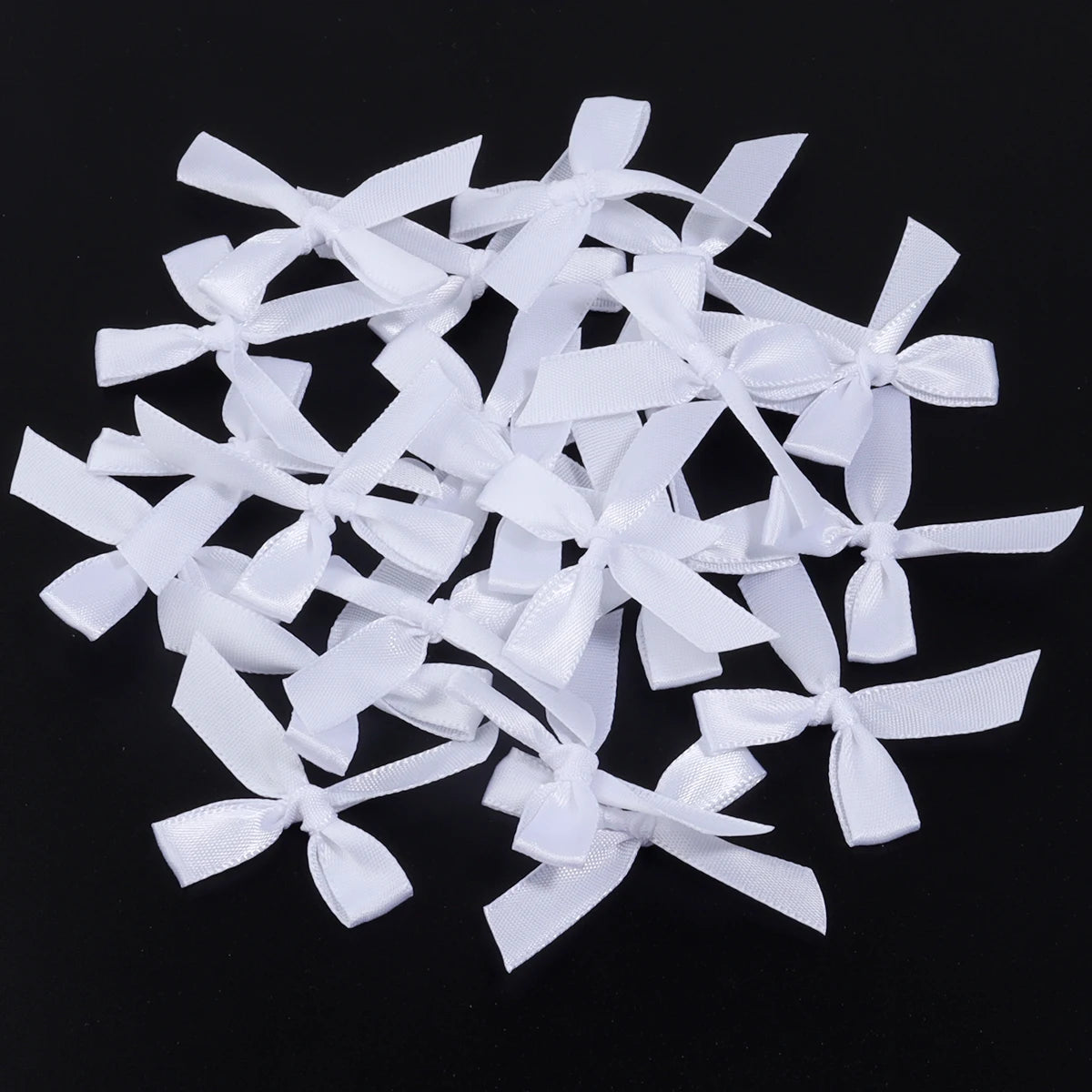 Satin Ribbon Bows for Crafts and DIY Projects (50-Pack)