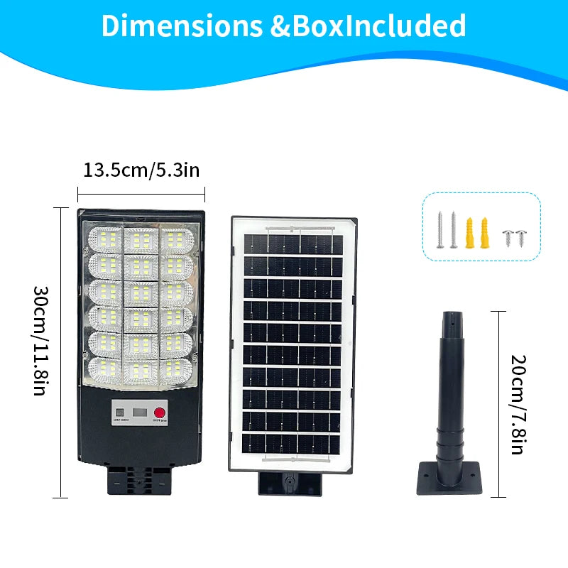 All-in-One Solar-LED-Straßenlaterne mit Fernbedienung
