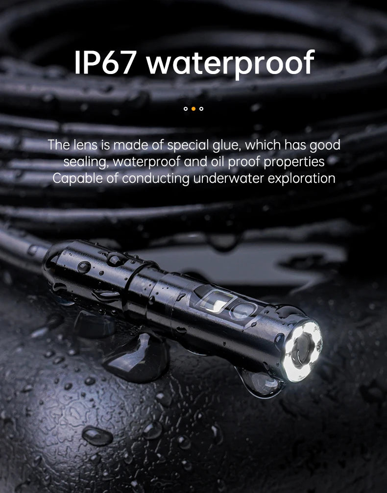4.3" IPS Dual-Lens Inspection Camera with 1080P HD & IP67 Waterproofing
