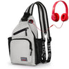 Convertible Women's Chest Bag with Earphone Hole