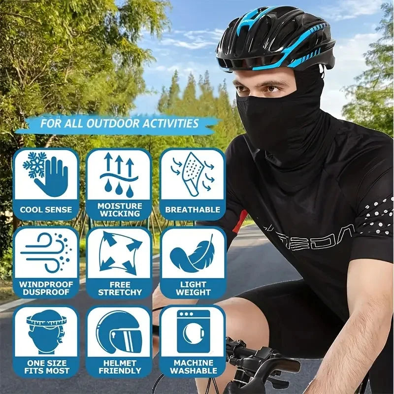UPF 50+ Cooling Balaclava Sun Face Mask