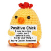 Handmade Wool Knit Potato Plush Doll with Inspirational Card