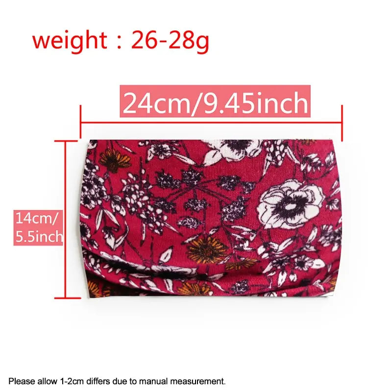 Bandeau Vintage à Motif Imprimé