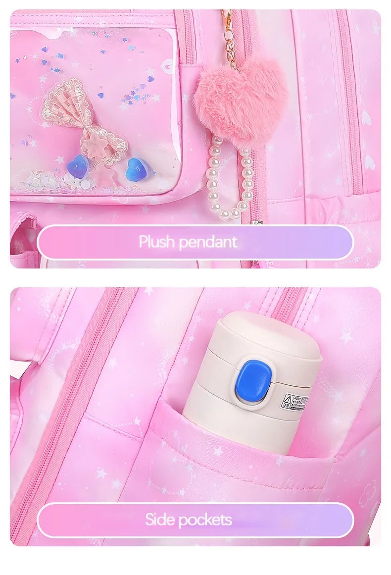 Sweet Cute 3-Piece School Backpack Set for Girls