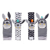 Soft Plush Baby Rattle Wrist and Foot Socks Set for Newborns