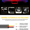 A close-up view of a high-intensity LED spotlight headlight designed for off-road vehicles.
