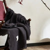 Four-Layer Cotton Gauze Throw Blanket with Tassel Trim