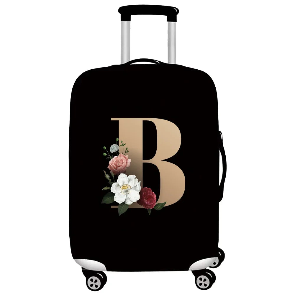 Gold Letter Series Elastic Luggage Cover
