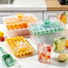 Double-Layer Portable Ice Cube Tray and Storage Box