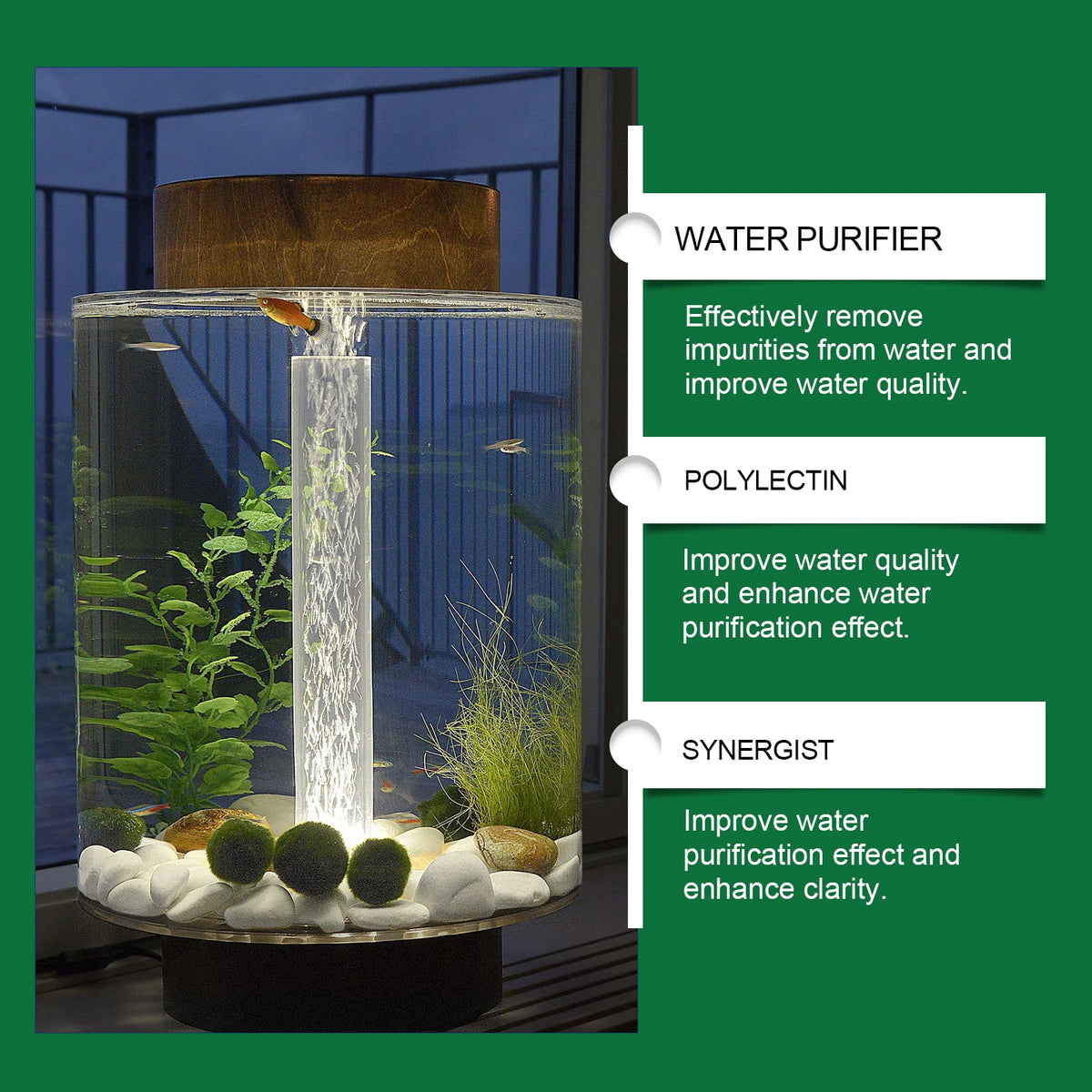 Aquarium Water Purifying Tablets for Clear, Healthy Tanks