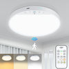 Rechargeable Motion-Sensor Ceiling Light with Remote Control