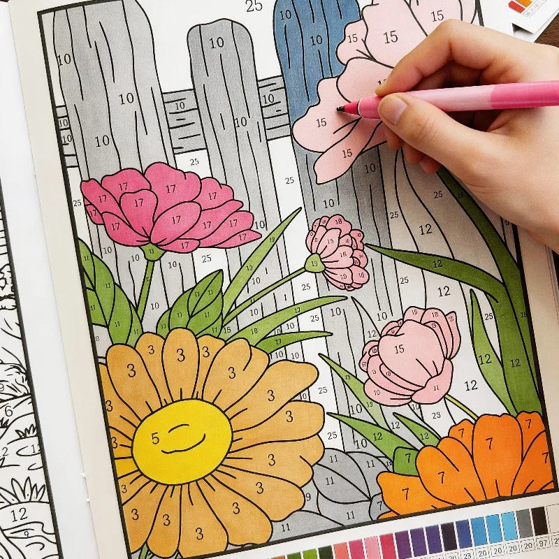 Adult Coloring Book: Animal & Plant Designs for Stress Relief